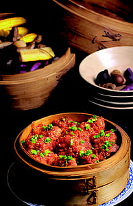Chinês, costelinha de porco cozido no vapor, Sichuan