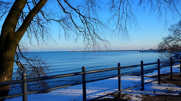 landschap, weergave, plaats, zee, de Baltische Zee, winter, de kust