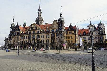 Drezda, palota, Németország, építészet, Európa, városi táj, híres hely