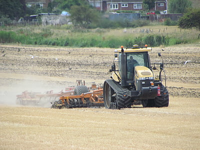 tractor, rotavator, farm, soil, agricultural, earth, plough