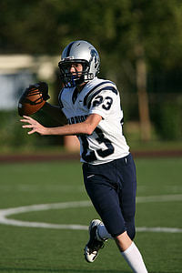 american football, football, high school football, quarterback, game, competition, football helmet