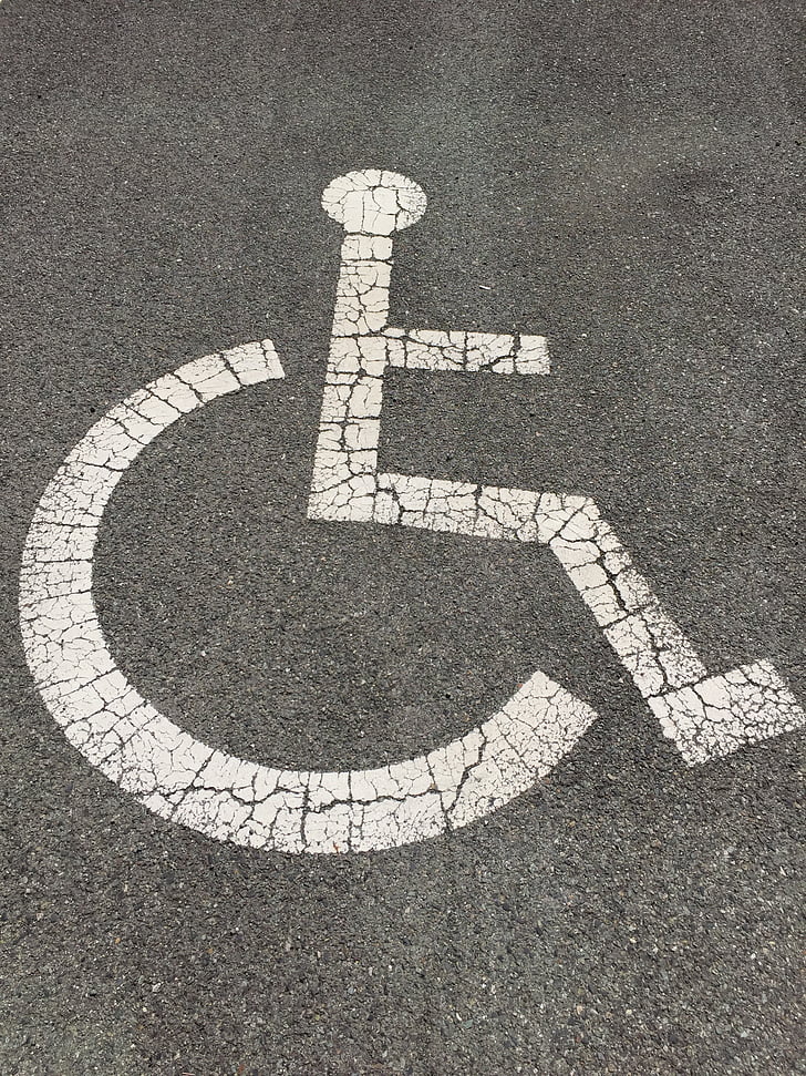display, road, stops, persons with disabilities, car parking lot, parking spot