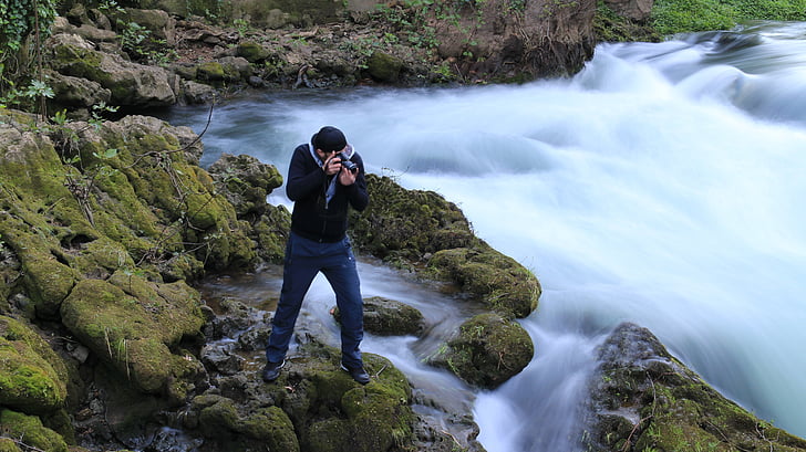 fotògraf, paisatge, natura, fotografia, cascada, riu, l'aigua