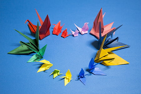 Origami, macara, Japonia, inima, dragoste, vă rog, speranta