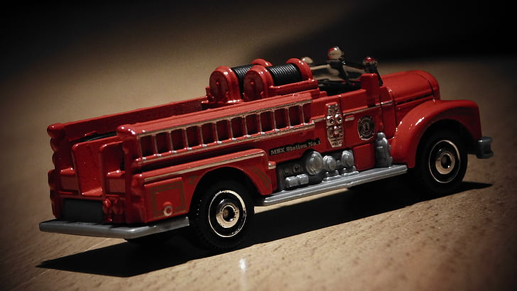 Sīgrēva, ugunsdzēsēju mašīna, Fire engine, ārkārtas transportlīdzeklis, rotaļu automašīnu, mežonīgs, maquette