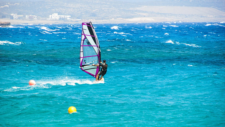 windsurf, esport, Mar, l'aigua, surf de vela, vent, l'activitat