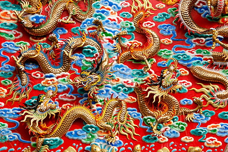 dragons, china, thailand, ornament, architecture, mythical creatures, statue