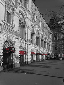 black and white, russia, red, historically, capital, old town, soviet union