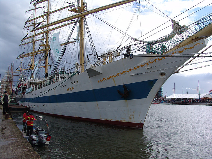 zeil, zeilschip, Bremerhaven, schepen, zeilboot, boot, schip