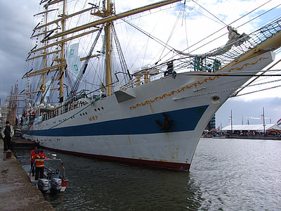 berlayar, kapal berlayar, Bremerhaven, kapal, kapal layar, boot, kapal