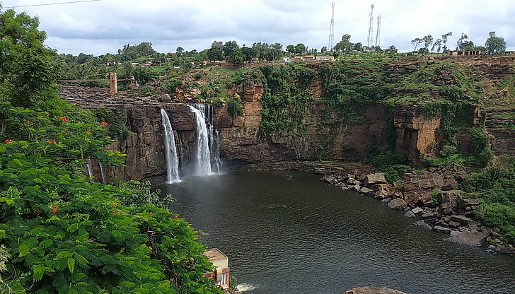Falls, gokak, su Güz, ghataprabha, nehir, Karnataka, Hindistan