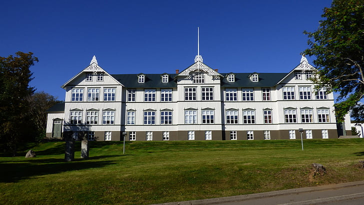 Akureyri, Island, College, arhitektuur, hoone, kooli, Islandi