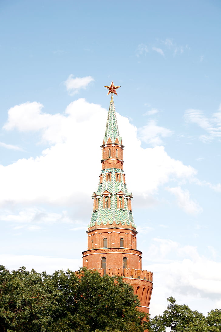 Kremeľ, zlatý, dome, Rusko, Moskva, pravoslávna, ruská pravoslávna cirkev