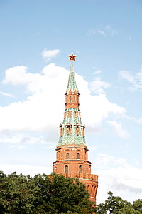 Kreml, Złoty, Kopuła, Rosja, Moskwa, prawosławny, rosyjski Kościół prawosławny