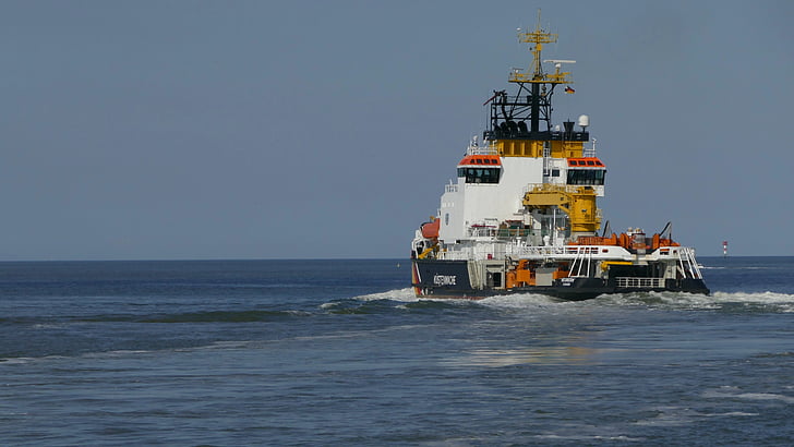 kuģis, Coast guard, piegāde, ūdens, glābšanas laiva, Jade