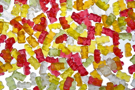 gummibär, wine rubber, candy, sweet, nibble, fruit jelly, backgrounds
