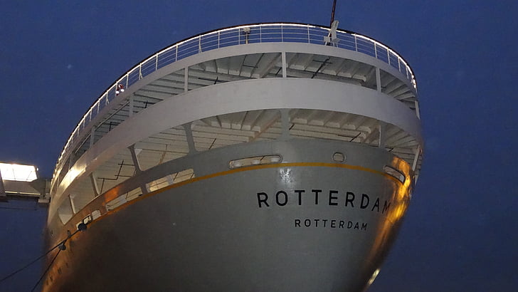 SS rotterdam, Роттердам, корабль, Круиз, лодка