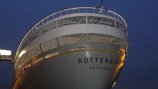Turbinowiec parowy SS rotterdam, Rotterdam, statek, rejs, Łódź