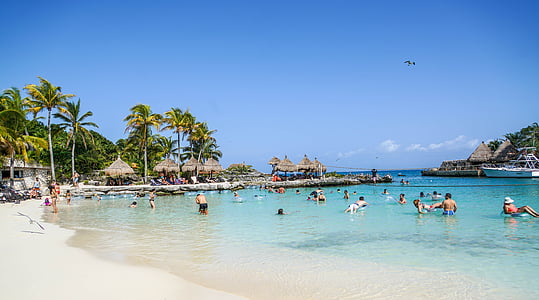 Xcaret, Cancun, Mèxic, llacuna, tropical, vacances, natura