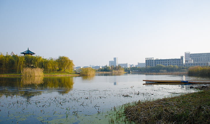 sjön, universitet, Wuxi, Jiangnan universitet