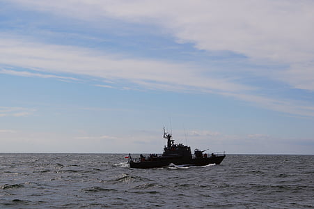 oorlogsschip, torpedoboot, Baltische Zee, schip, boot