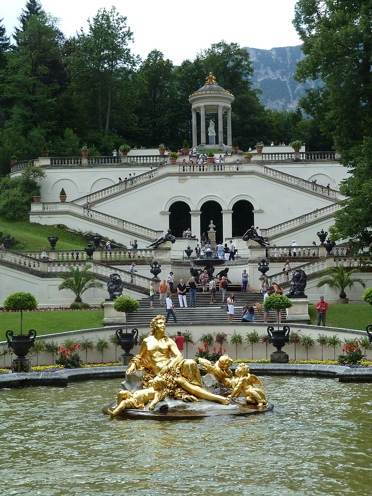 Castello, Baviera, storico, architettura, Ludwig, Germania, natura