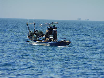 Fischer, Mar, peix, vaixell de pesca, l'aigua, bota, sortida
