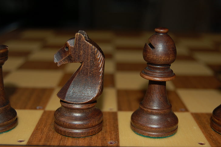 Schaken, schaakbord, schaakstukken