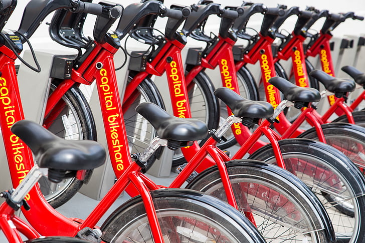 bicycle, bike, rack, urban, washington dc, biking, lifestyle