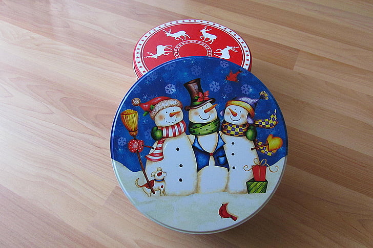 snoep potten, thema's van Kerstmis, Christmas box