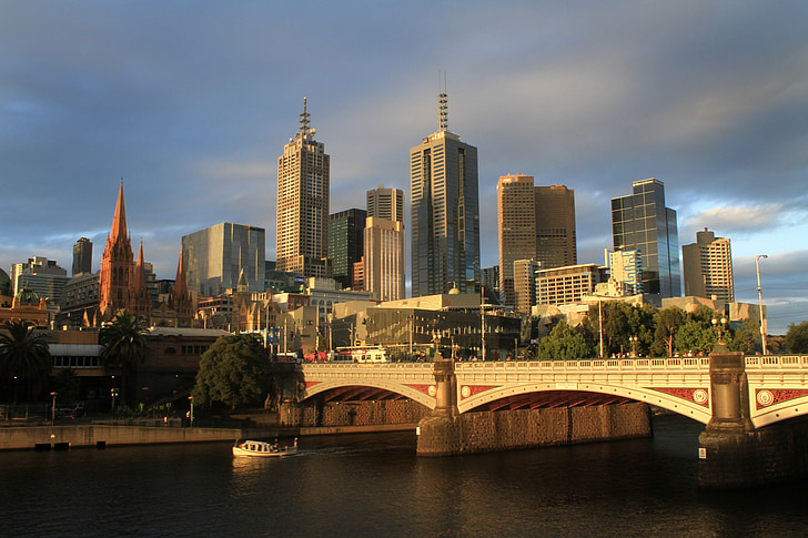 Melbourne, Australien, Urban, City, bybilledet, arkitektur, bygning