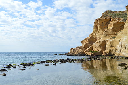 havet, Rocks, vatten, Costa, Cliff, landskap, stranden