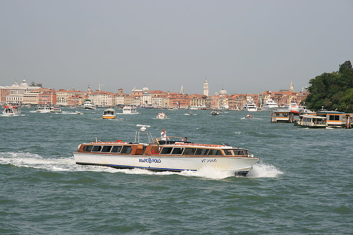 vode, čolnarjenje, Benetke, čoln, reka, Italija