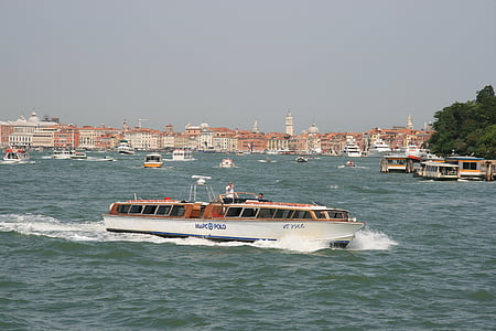水, 划船, 威尼斯, 小船, 河, 意大利