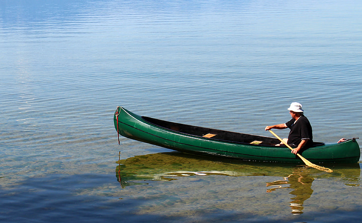 laisvalaikio, Plaukimas kanojomis, baidarių, irklas, irkluotojas, canoeist, vandens