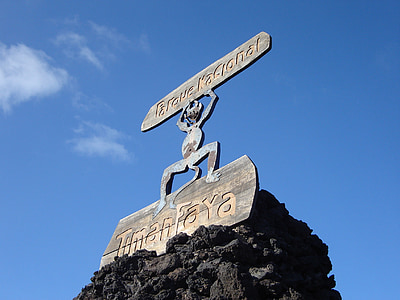 Lanzarote, Cesar manrique, velnias, Timanfaya, Timanfaya nacionalinis parkas, Kanarų salos, ugnikalnių