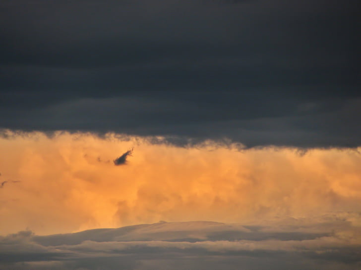 pilvet, Cloudscape, tausta, värit, dramaattinen, hämärä
