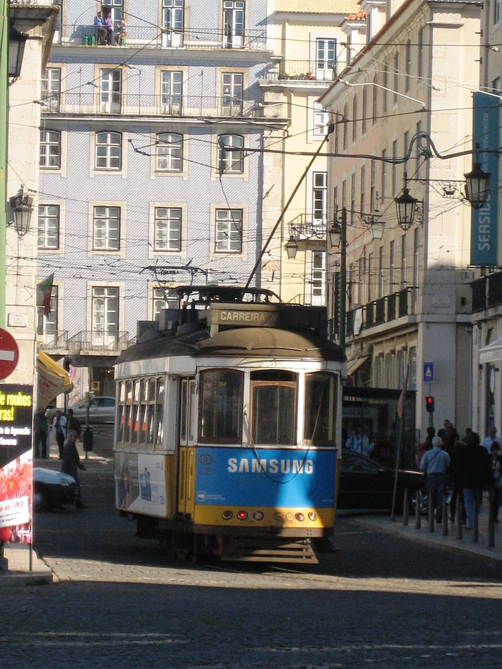 Lissabon, tram, stad