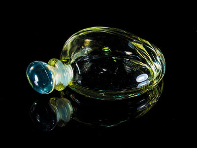 perfume, glass bottle, perfume bottle, flacon, glass, liquid, glass - Material