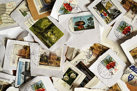 a postai bélyegek, Post, szabadság, betűk, Porto, bélyegző, üzenet