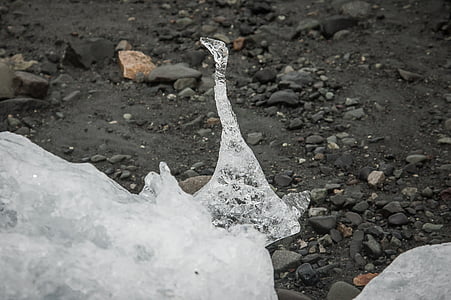 ледена скулптура, природата, замразени, Исландия, лед, настроение, ледник