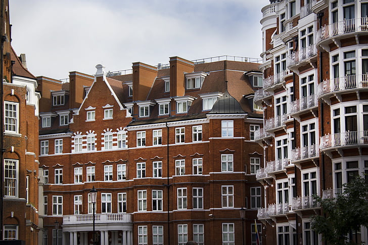 Architektūra, Londonas, centras, Miestas, raudona, Britas, Palazzo