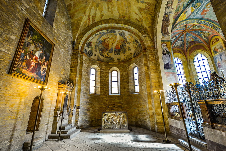 Prague, Castelo, Windows, altar, religião, Tcheco, antiga