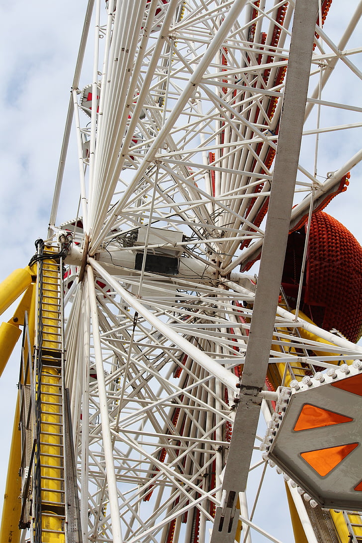 panoramsko kolo Wiener Riesenrad, Gondola, vožnja, Festival mesto, leto trg, prosti čas, zabavno