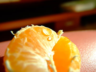 Mandarin, frukt, piple, oransje