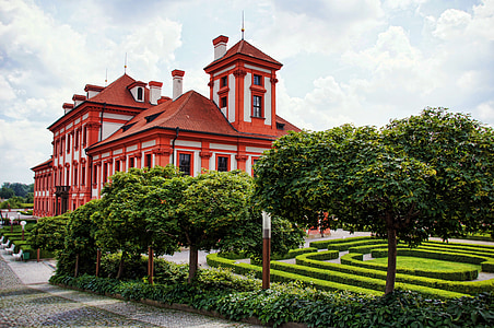 sonuca Truva atları, Prag, Sarayı, Kale, Schlossgarten, Bahçe, Residence