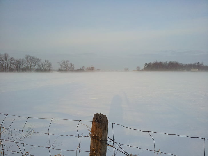 Χειμώνας, Οττάβα, ομίχλη χειμώνα η μέρα