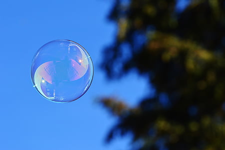 mýdlová bublina, barevné, koule, mýdlovou vodou, udělat mýdlové bubliny, float, zrcadlení