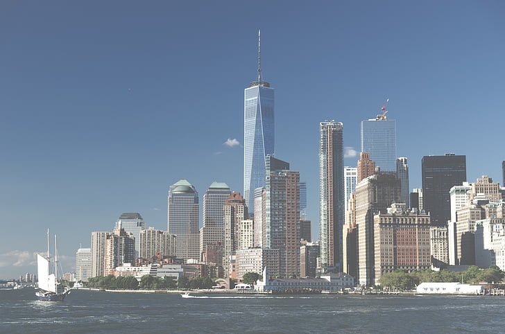 photo, sea, near, city, architecture, building, infrastructure