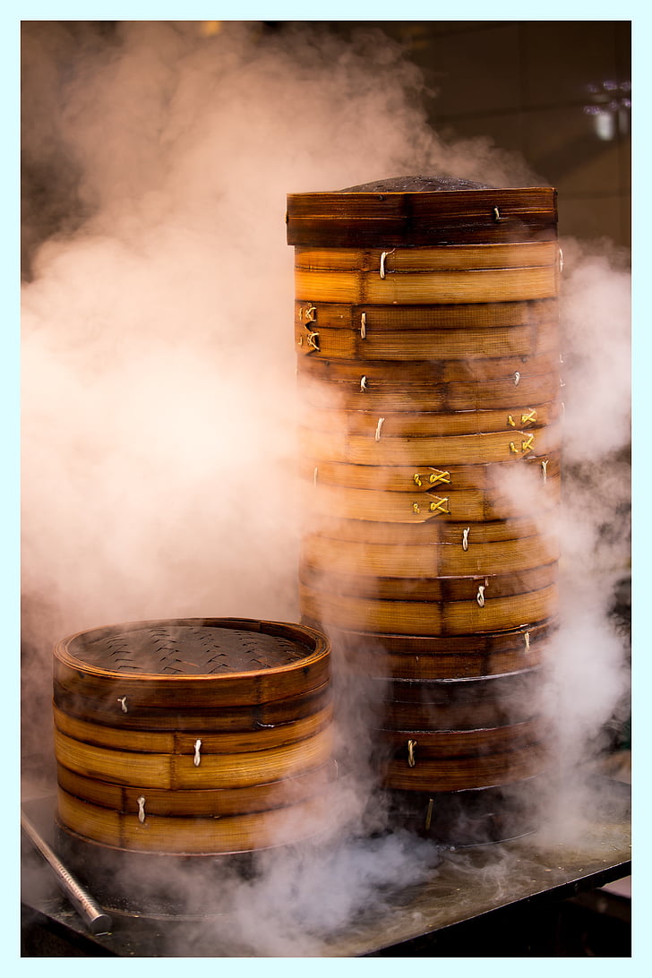 china, steam, cook, smoke - physical structure, old-fashioned, wood - material, no people